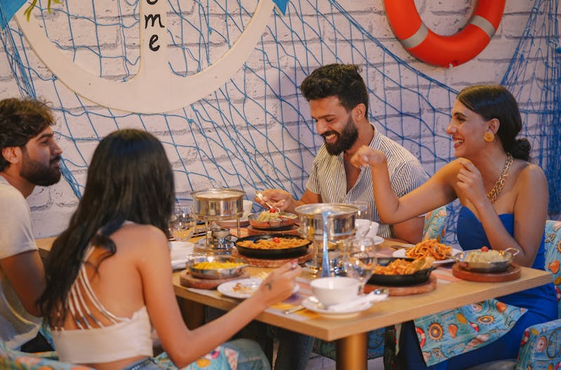 Guests enjoying a community night out at Anthony's restaurant